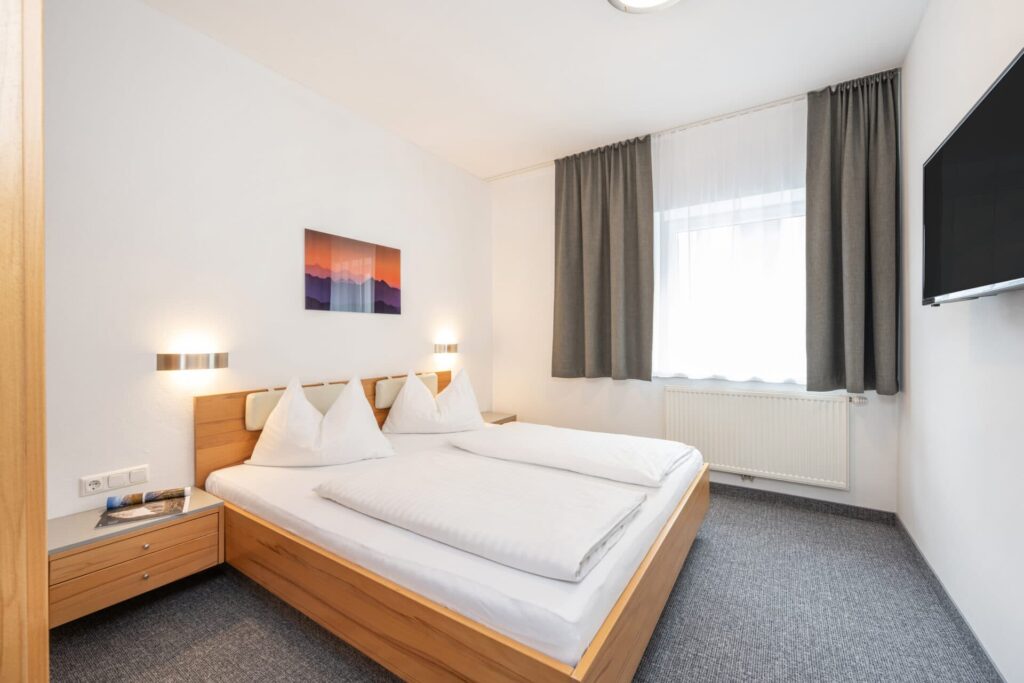 Bild des Schlafzimmers vom Appartement L'acqua in Obertauern